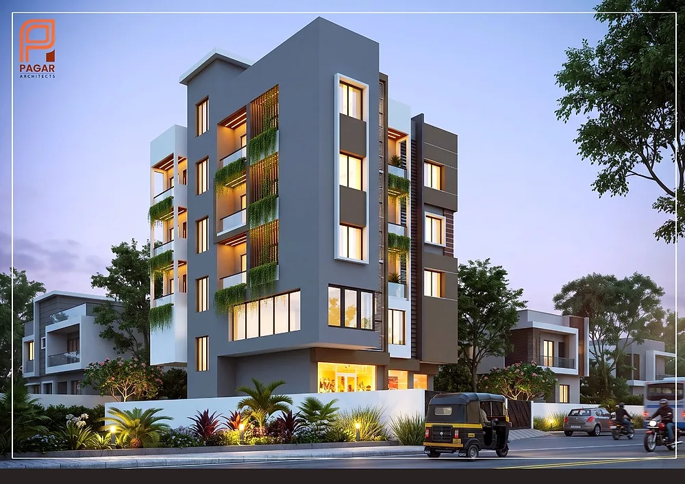 Corner Apartment Building