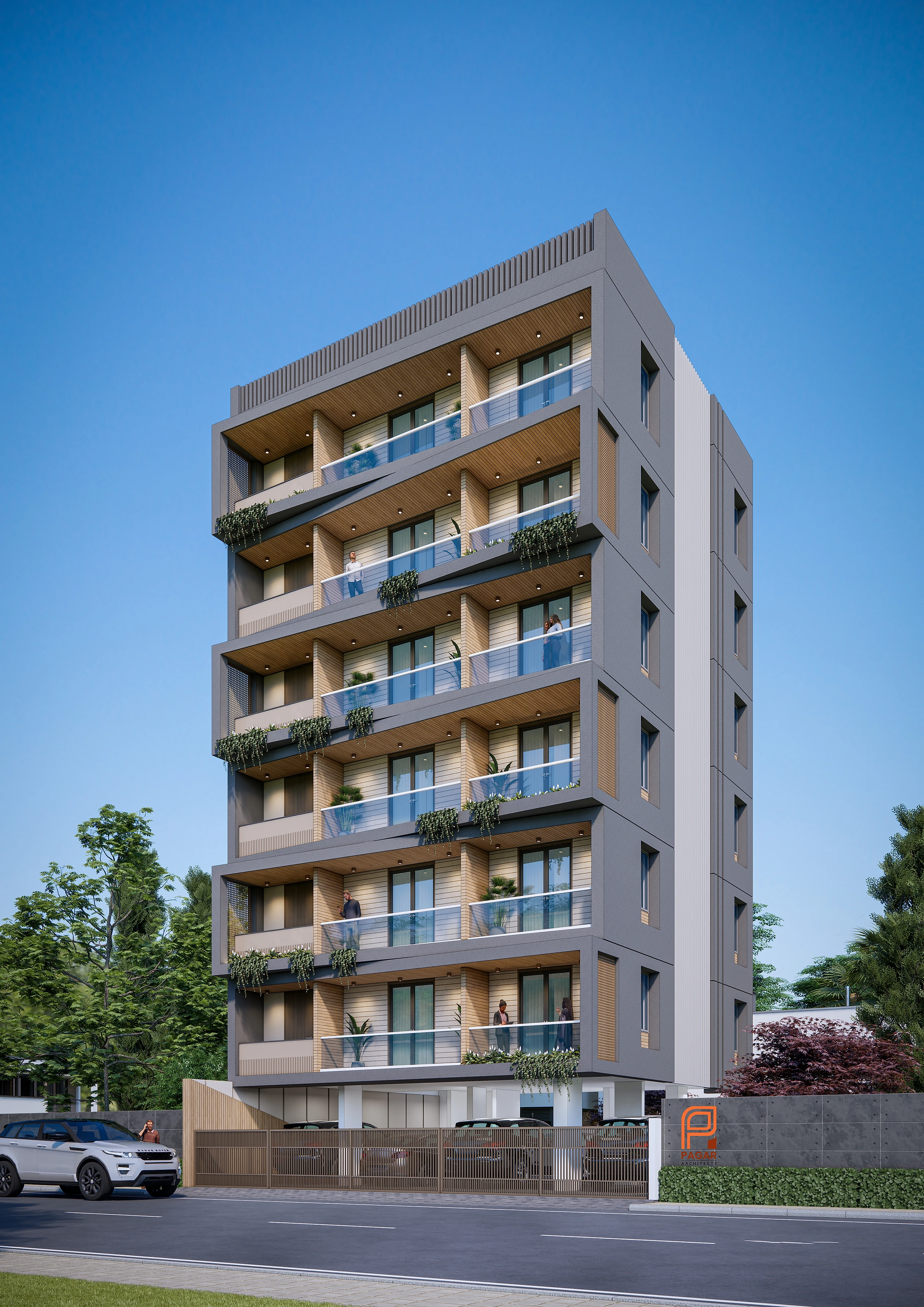 Contemporary residential tower designed by Pagar Architects
