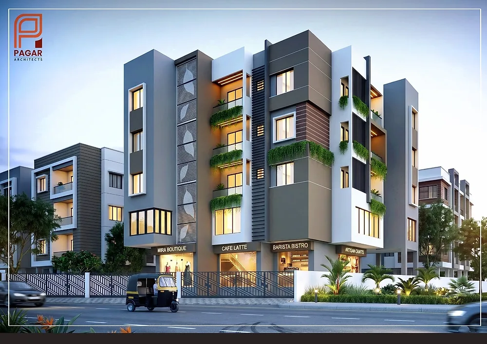 Mixed-Use Commercial Block